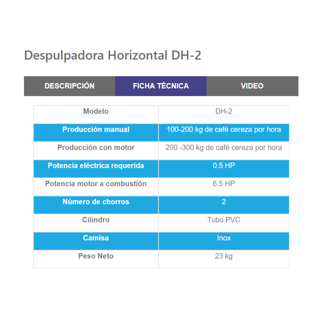 Despulpadora Penagos DH2