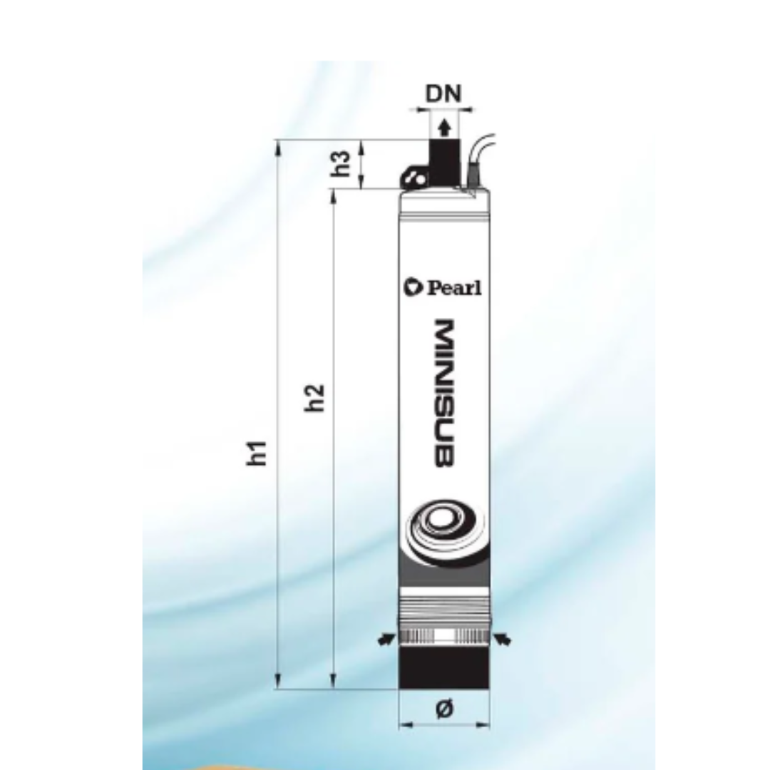 Electrobomba Sumergible Minisub de 0.7hp Pearl a 110v